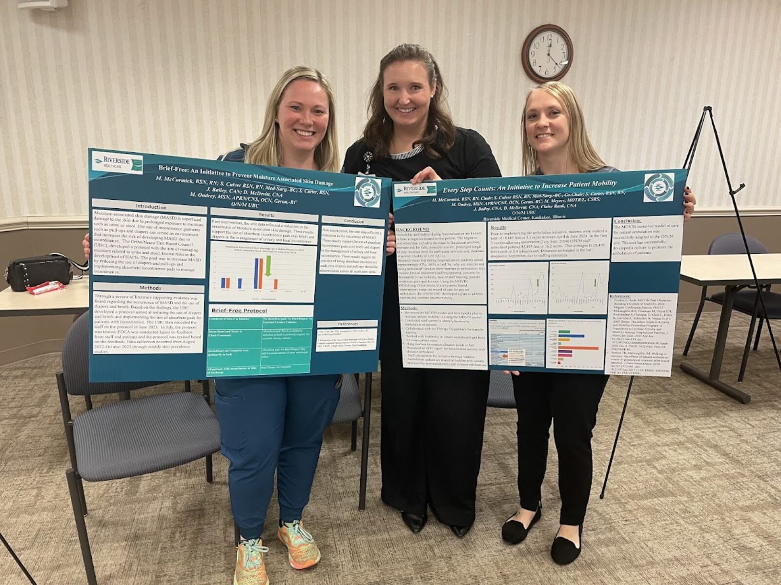 Nurses participate in EBP poster fair