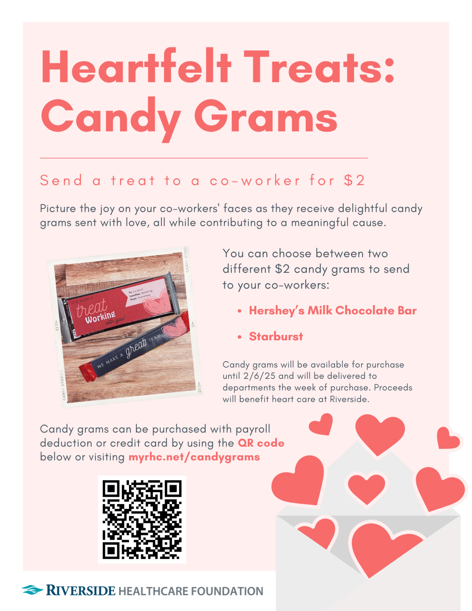 Candy Grams supporting heart initiatives now for sale