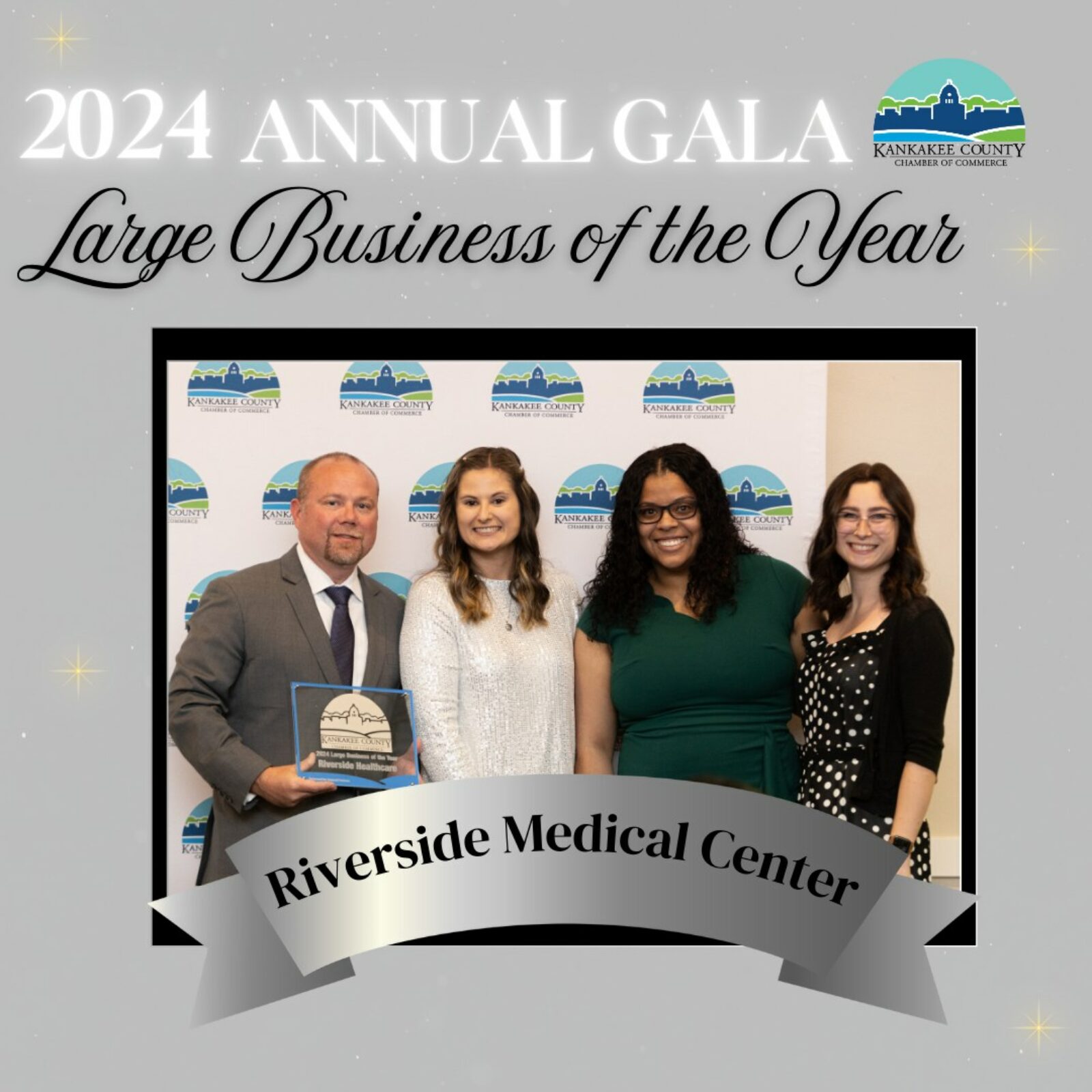 Riverside wins Large Business of the Year at Kankakee County Chamber of Commerce gala