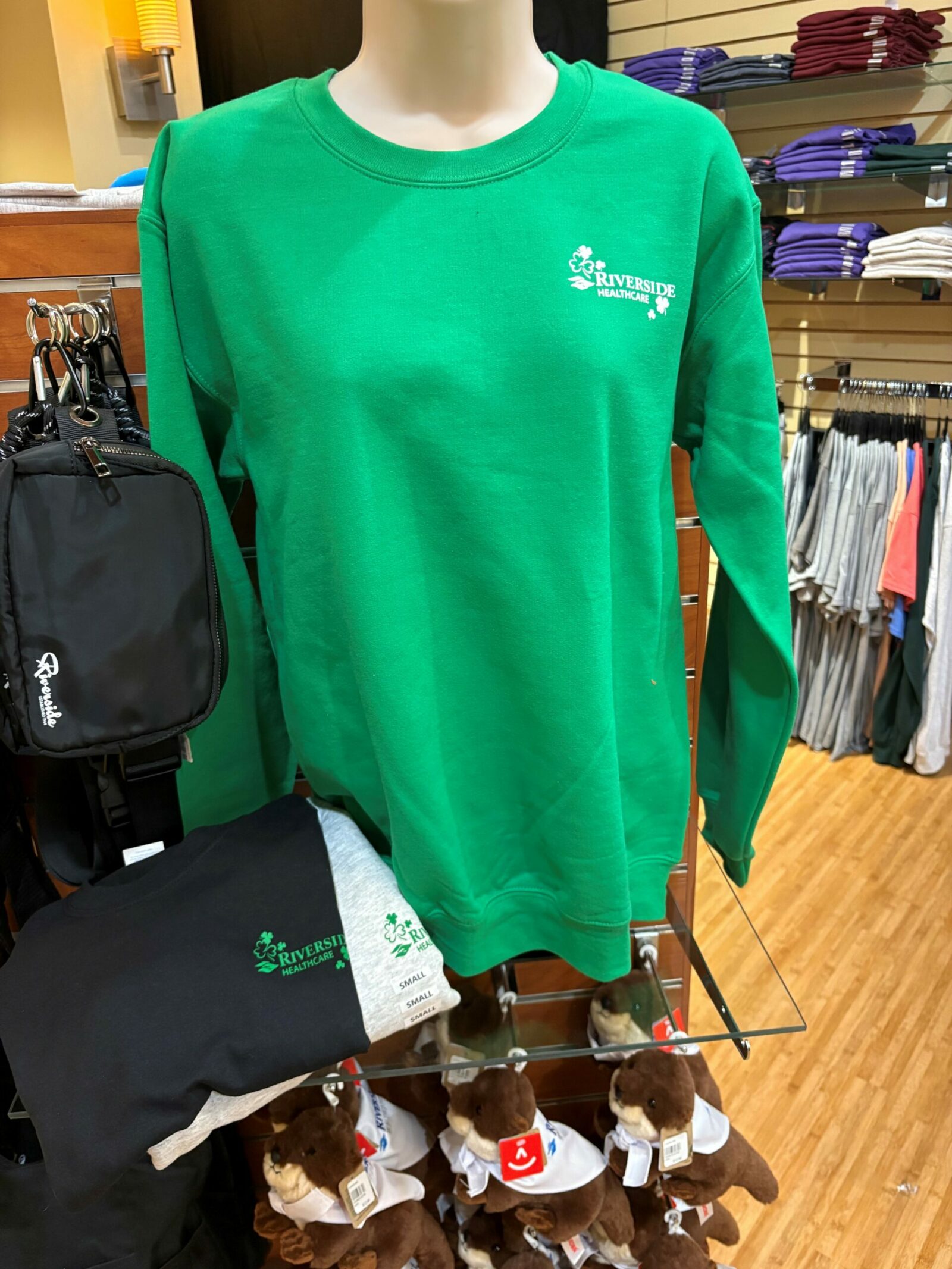 Shamrock logo wear available at gift shop