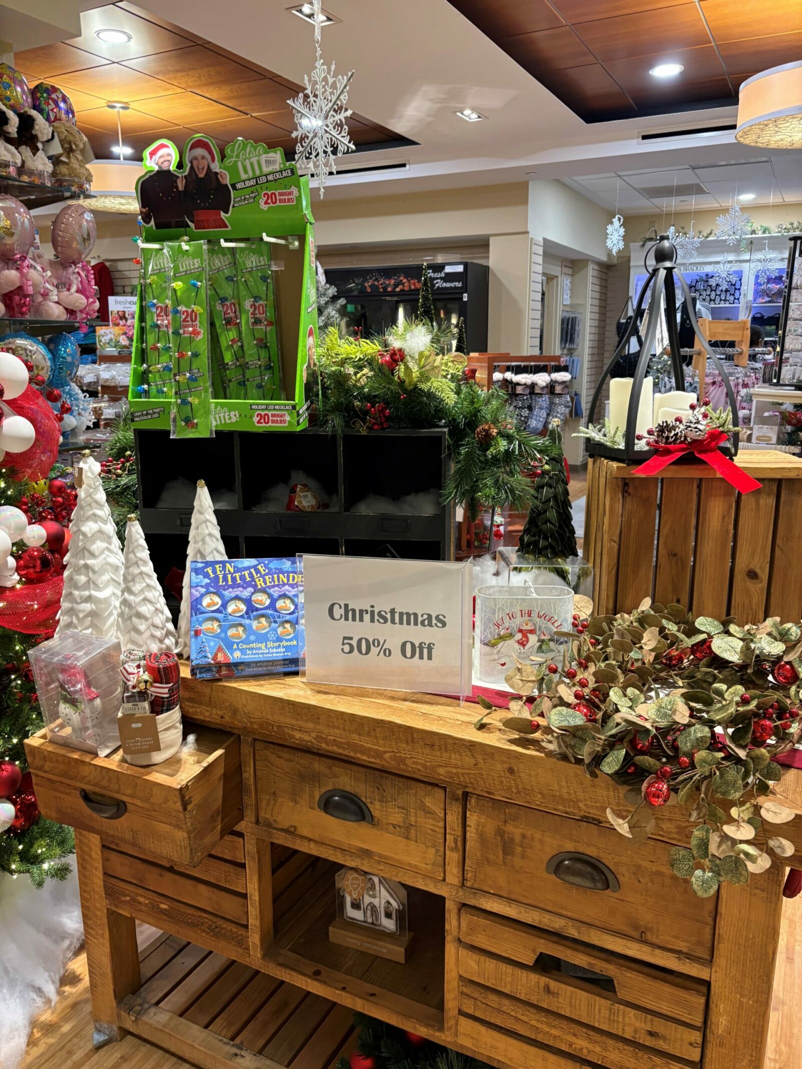 Marketplace Gift Shop holding post-Christmas sale